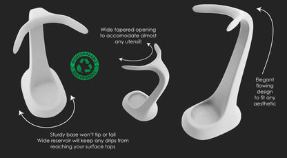 Upright Spoon and Cooking Utensil Rest