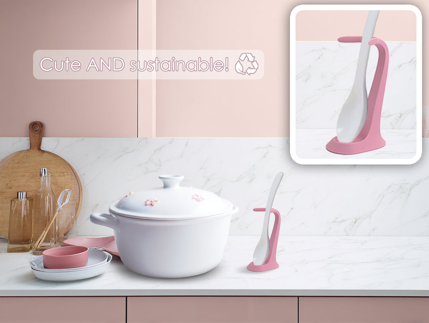 Upright Spoon and Cooking Utensil Rest