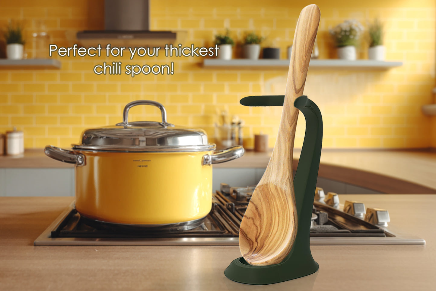 Upright Spoon and Cooking Utensil Rest